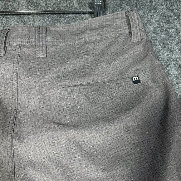 Travis Mathew Shorts Mens 32 Gray Stretch Flat Front Pockets Golf - Picture 7 of 7